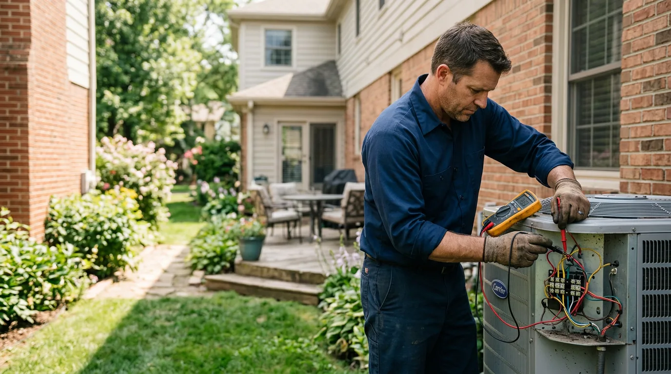 HVAC technician working near Strasburg, VA